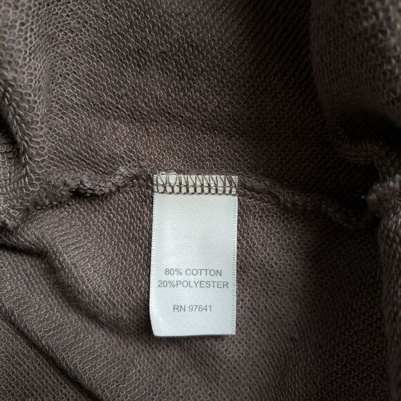 J Jill Womens Pants Large Capri Cropped Brown Cotton Elastic Waist Straight Boho - Picture 9 of 13